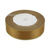 Satijn lint 2.5 cm breed met lurex randje