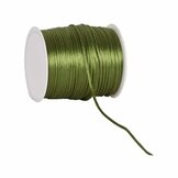 Satijn koord 2 mm per rol