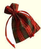 Schotse ruit zakjes en linten