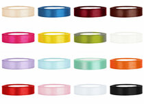 Satijn lint 1 cm breed - 100 meter rol
