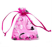 Organza zakje Hartjes