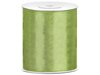 Satijn lint 100 mm saliegroen