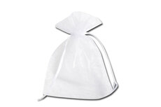 Organza zakjes wit 9 x 12 cm