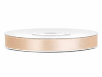 Satijn lint 6 mm camel