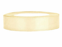 Satijn lint 1 cm donker ivoor