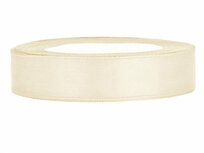 Satijn lint 1.5 cm breed donker ivoor