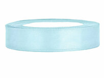 Satijn lint 1.5 cm breed licht blauw