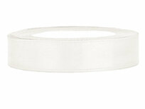 Satijn lint 2 cm breed Ivoor