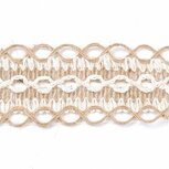 Jute lint opengewerkt luxe 4 cm breed 5 meter