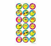 Traktatie stickers smile rond