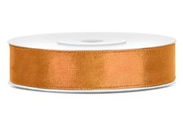Dubbelzijdig satijn lint 1 cm breed oud goud