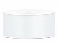 Satijn lint 25 mm wit 6 meter