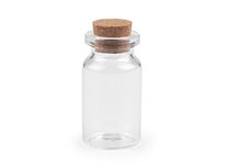 Glazen flesje met kurk 5 cm