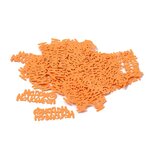 Confetti strooimix happy halloween pompoen oranje