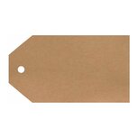 Kraft label 5 x 9 cm 10 stuks