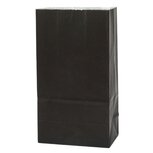 Zwart papier blokbodem zakjes 9 x 6 x 18 cm 10 stuks