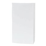 Wit papier blokbodem zakjes 9 x 6 x 18 cm 10 stuks