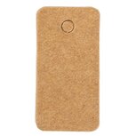 Label kraft rechthoek 3.5 x 7 cm
