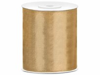 Satijn lint 100 mm antiek bruin