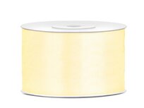 Satijn lint 38 mm breed donker ivoor 6 meter