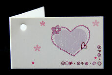 Kaartjes bedankjes hartje lavendel