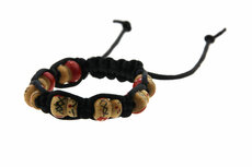 Armbandje gelukspoppetjes rood 