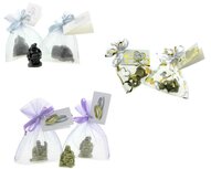 Bedankjes boeddha 3 cm in organza zakje 