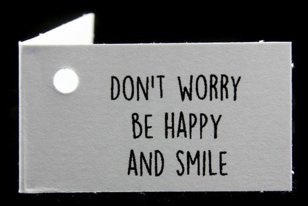 Gelukskaartjes don&#039;t worry be happy and smile 10 stuks