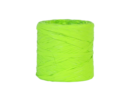 Raffia lime groen (poly raffia)