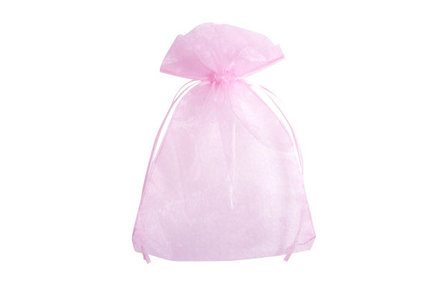 Organza zakje 10 x 15 cm Roze