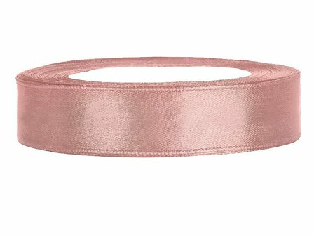 Satijn lint 2 cm breed oud roze