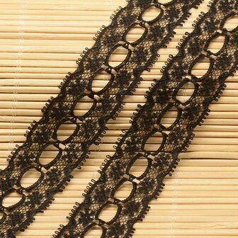 Kant zwart 2.5 cm breed 5 meter