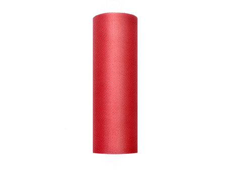 Tule lint rood 15 cm breed