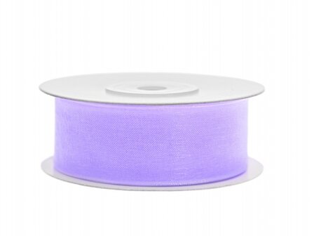 Organza lint 25 mm lavendel