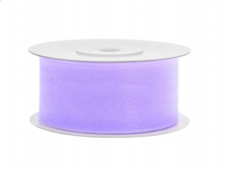 Organza lint 38 mm lavendel