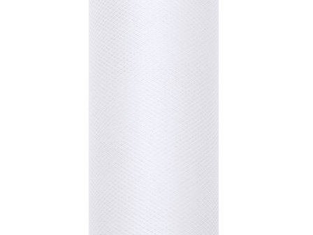 Tule lint Wit 8 cm