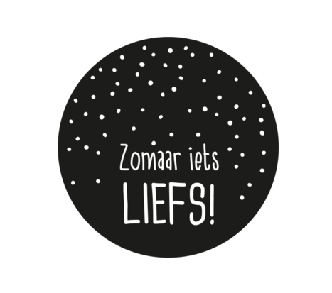 Ronde stickers zomaar iets liefs 10 stuks