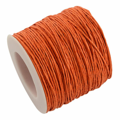 Waxkoord 1 mm oranje