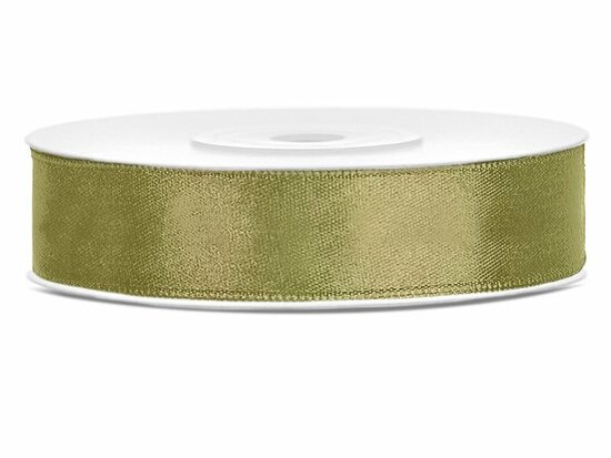 Satijn lint 12 mm zeegroen