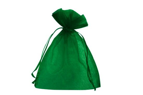 Organza zakjes 20 x 30 cm donker groen