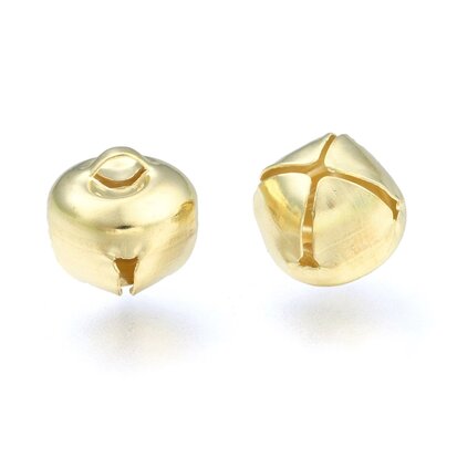 Belletjes goud 1 cm 10 stuks