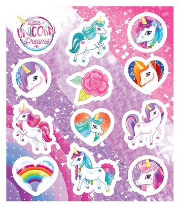 Traktatie stickers little unicorn dreams