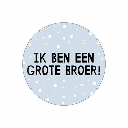 Stickers ik ben een grote broer! 10 stuks