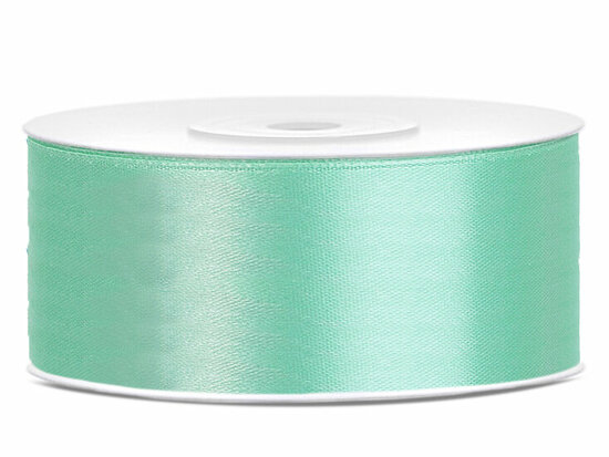 Satijn lint 25 mm mint 6 meter