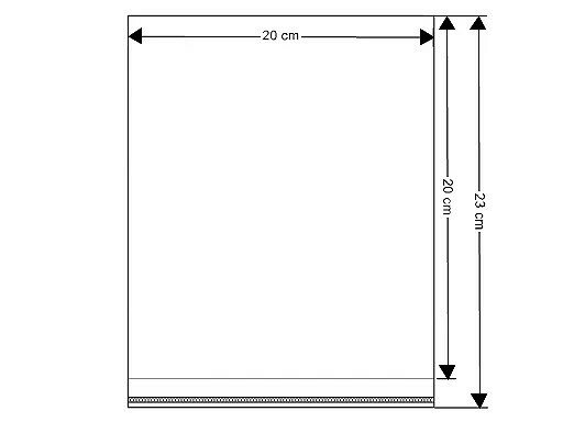 10 cellofaan zakjes 20 x 23 cm