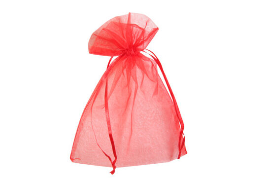 100 Organza zakje Rood