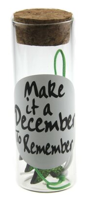 Geluksbuisje make it a december to remember met gelukspoppetje