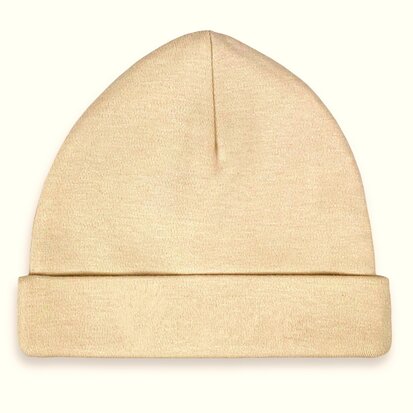 Babymutsje beige maat 62-68