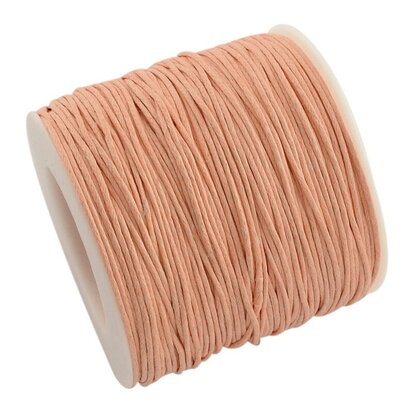 Waxkoord 1 mm zalm