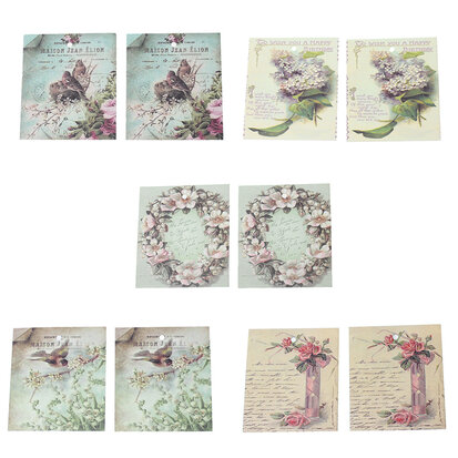 labels vintage mix nature